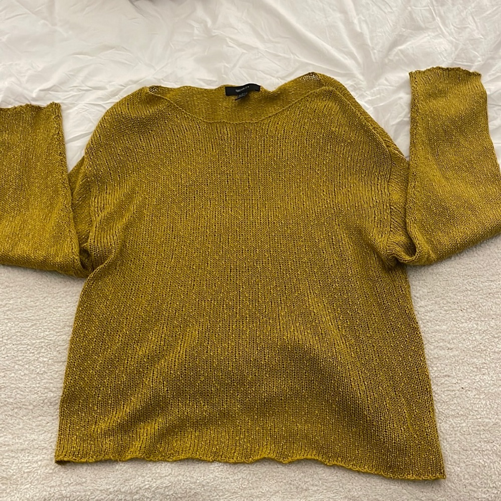 Yellow light knit sweater